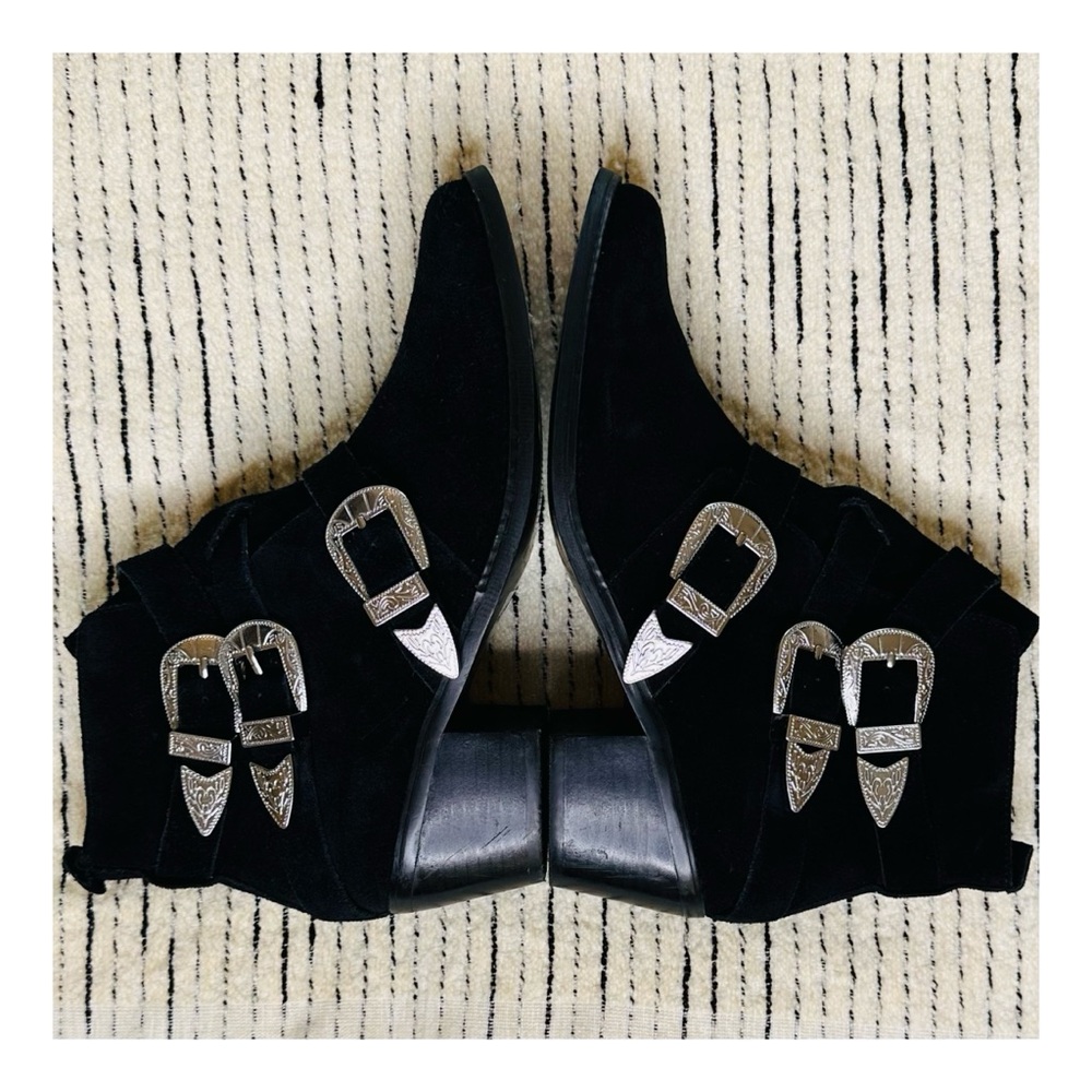 ASOS Rocker And Roller Western Buckle Ankle Boots Size 6. - Picture 4 of 13